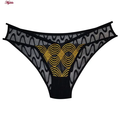 ست شورت و سوتین فنردار زنانه کارنا رز مدل گیپور هندسی زرد کد 4874-2038-2