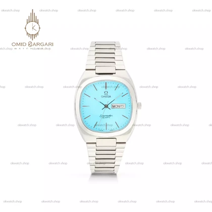 ساعت مچی امگا سیمستر نوستالژی بند سیلور صفحه تیفانی Omega Seamaster