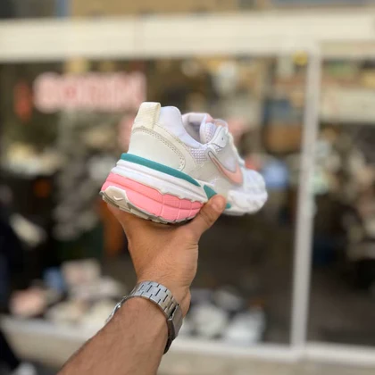کتانی نایک V2K سفید صورتی کد 6195