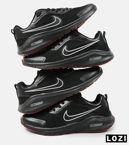 کفش کتانی مردانه و زنانه مشکی قرمز نایک NIKE PEGASUS V10 مدل 2026