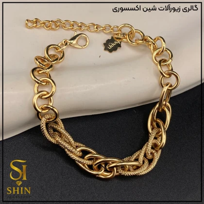 دستبند زنانه استیل شین شانل کد dzsh20