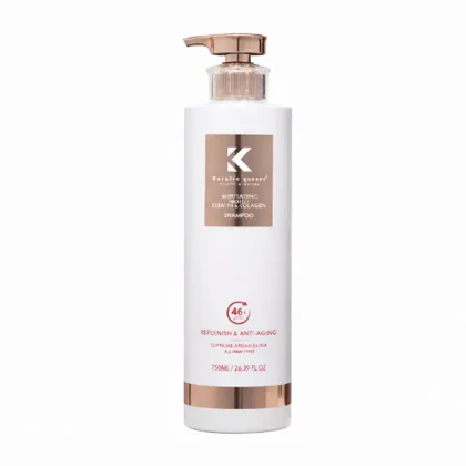 شامپو کراتین و کلاژن Keratin Queen مدل Replenish & Anti-Aging