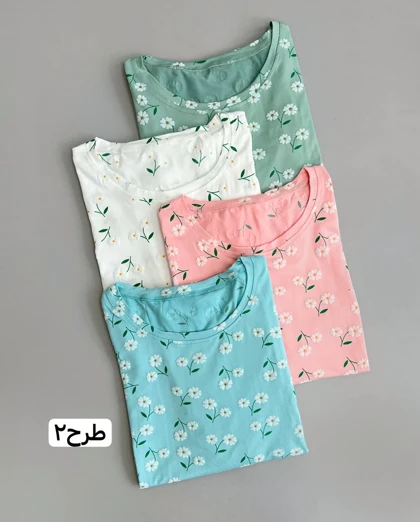 تیشرت گل برجسته کد 3769
