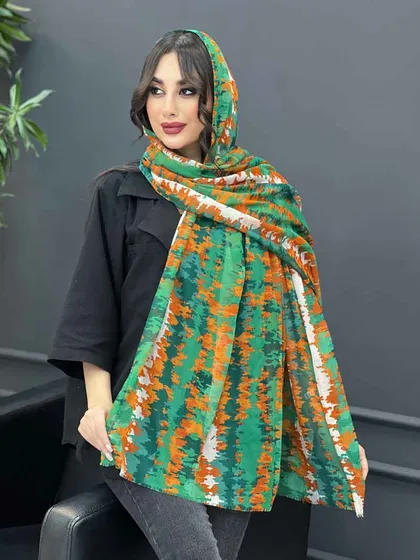 شال آبرنگی حریرنخ