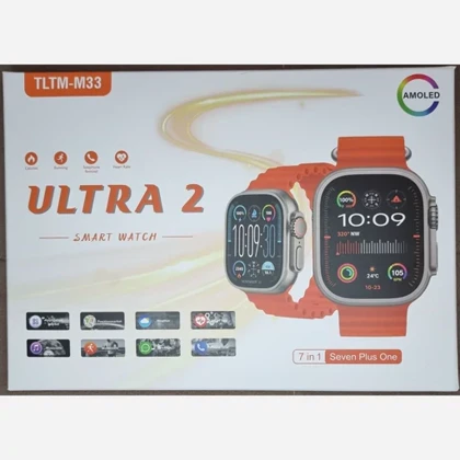 ساعت هوشمند TLMT-M33 داری هفت بند (6 سیلیکونی و 1 فلزی) دارای صفحه AMOLED