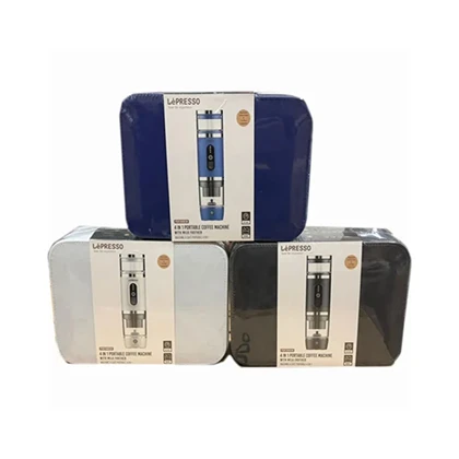 اسپرسو ساز قابل حمل کف ساز شیر لپرسو مدل LEPRESSO 4 IN 1 PORTABLE COFFEE MACHINE LPCFFM4IN1BK