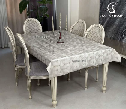 سفره رومیزی سالین طرح ارکیده دارای سایزبندی