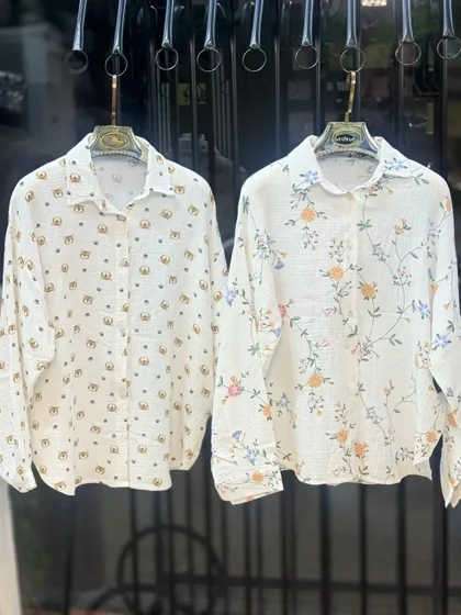 شومیز دبل فیس طرحدار