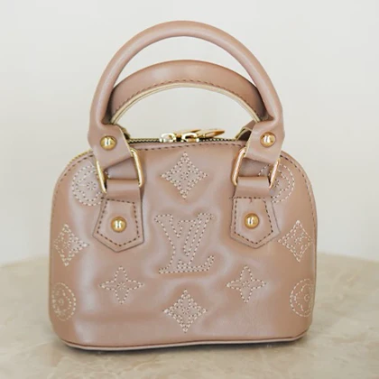 کیف دستی دخترانه دو دسته گلدوزی با بند دوشی کتان