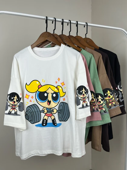 تیشرت باکسی بابلز PowePuff girls