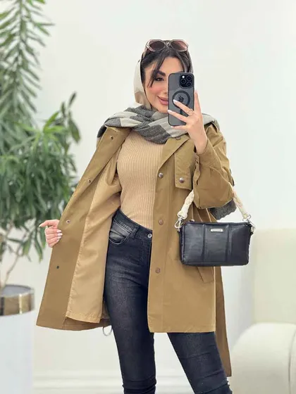 بارانی ژیله دار سپیدار