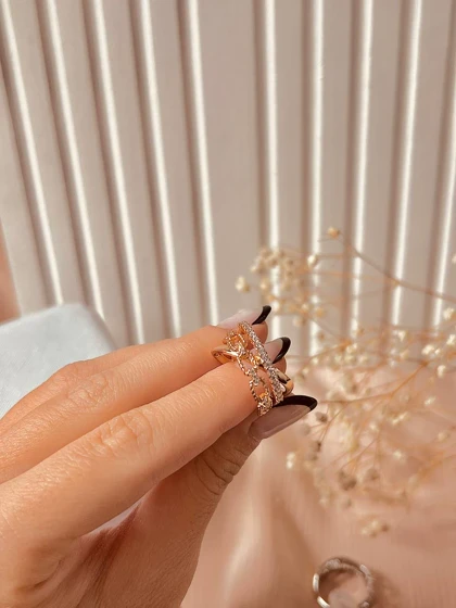 انگشتر کارتیه نگینی ژوپینگ