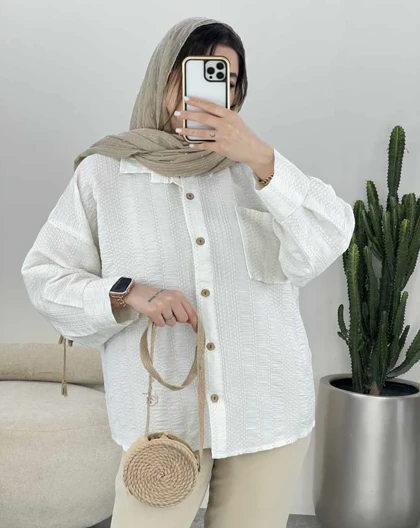 مانتو شومیز کوک دوزی شده(70)کد3428