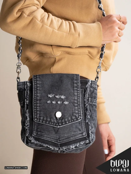 کیف جین رودوشی زنجیری لومانا - کد 2750