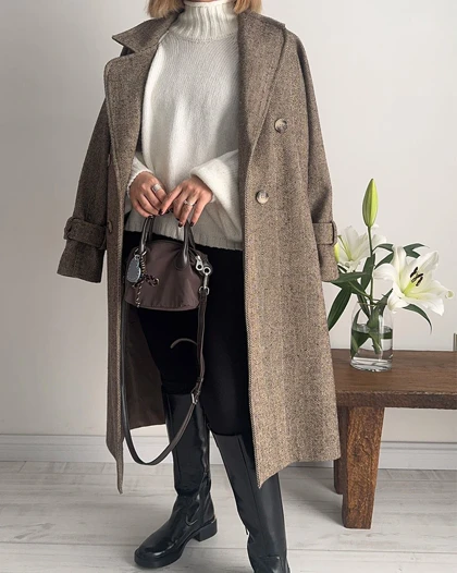 پالتوجناغی Cocoa قد بلند (نسکافه ای)