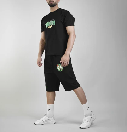 ست تیشرت و شلوارک اسپرت بوستون سلتیکس مدل SPL-4A0013 مشکی