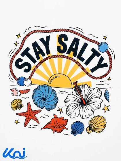 تیشرت سفید چاپی پک سامر Summer
