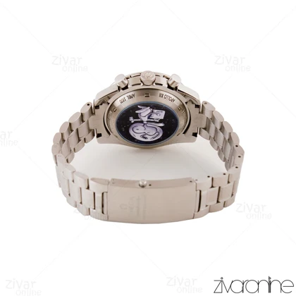 ساعت امگا اسپیدمستر مردانه سه موتوره نقره ای صفحه سفید 104949