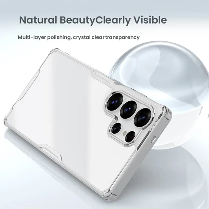 قاب محافظ ژله ای شفاف سامسونگ گلکسی اس 25 اولترا نیلکین Nature TPU Pro
