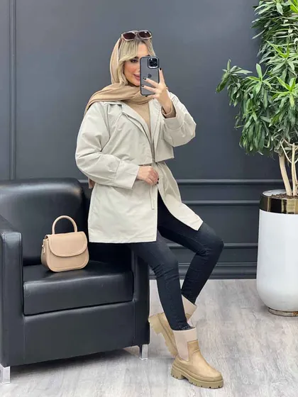 بارانی ژیله جیب نما