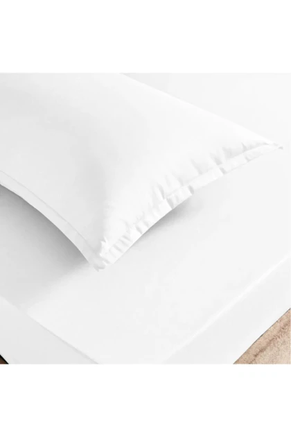 سرویس ملحفه کینگ سایز Taç مدل Color Dreams پنبه - سفید
