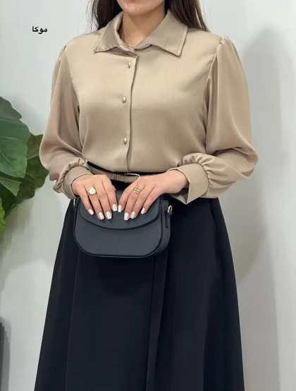 شومیز ساتن ابریشم جولیا