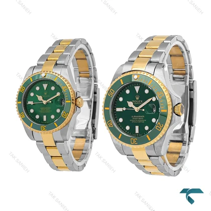 ساعت ست رولکس ساب مارینر دورنگ صفحه سبز Rolex-7062-S