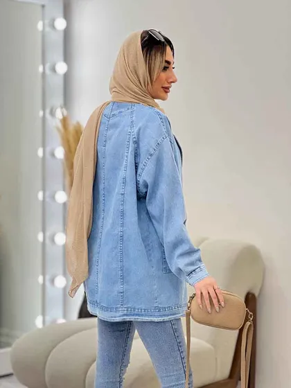 مانتو جین شش دکمه