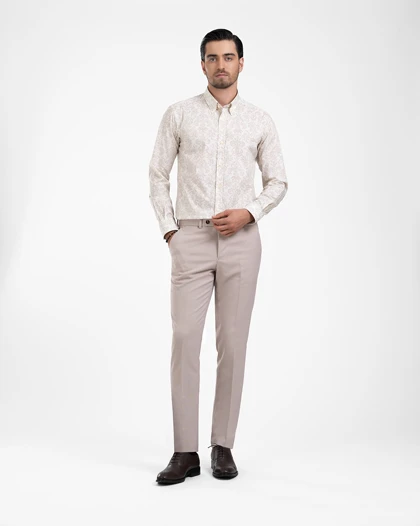 ام کی کالکشن پیراهن آستین بلند mk-22459-cream