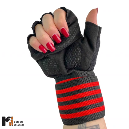 دستکش بدنسازی کفی استپ دار کد D3