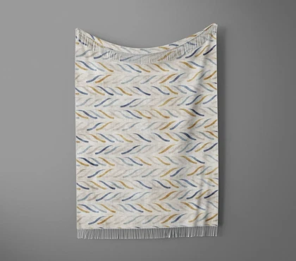 شال مبل ریش دار sofa shawl 12