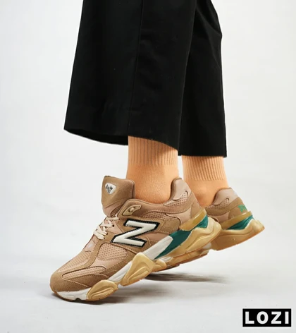 کفش کتانی مردانه قهوه ای سبز NEW BALANCE 9060