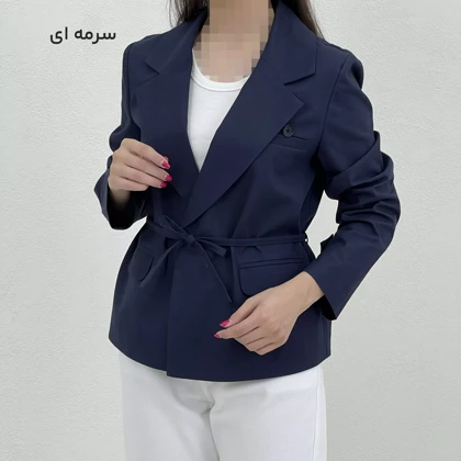 کت زنانه لینن پشت جیب