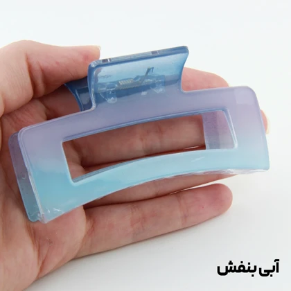 کلیپس دخترانه مدل مستطیل ساده دو رنگ