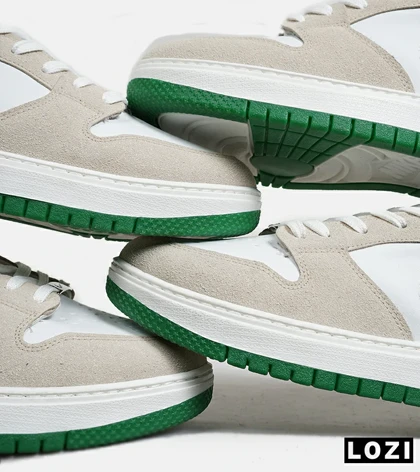 کفش کتانی بزرگ پا سفید طوسی سبز نایک NIKE SB