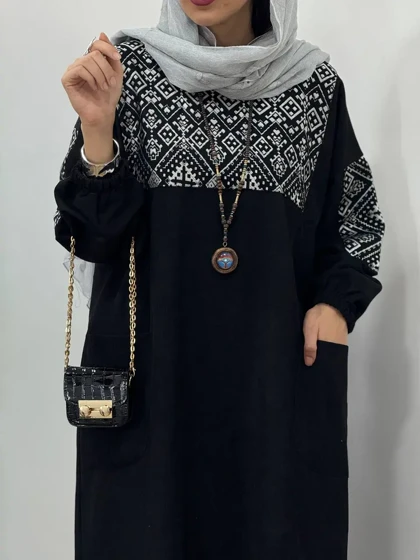 پیراهن مانتویی پاییزه آوان