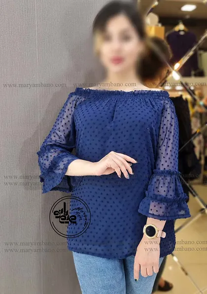 شومیز یقه قایقی