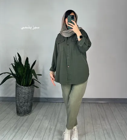 مانتو کتان گردو