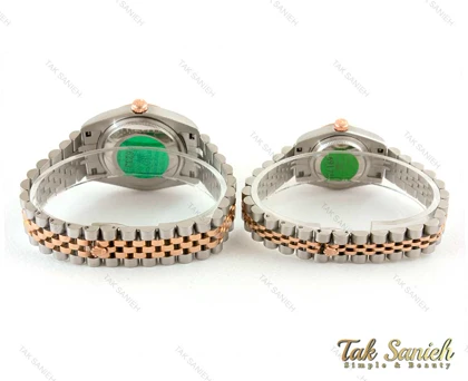 ساعت رولکس ست رزگلد نقره ای صفحه سیلور Rolex-3633-S