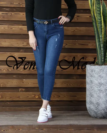 شلوار جین آبی تیره