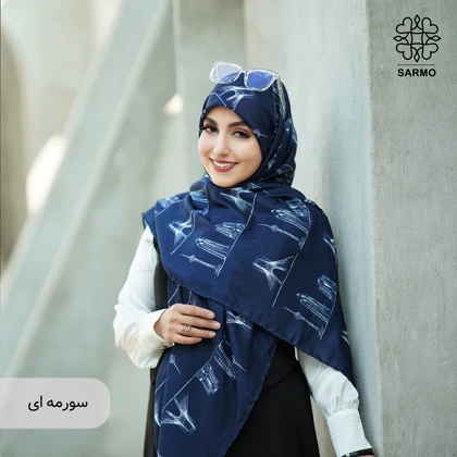 روسری نخ پنبه آریا