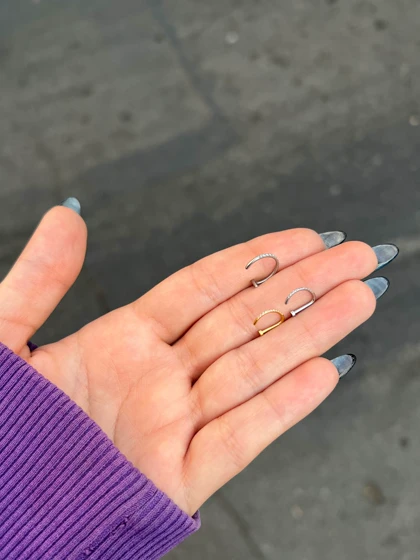 پیرسینگ فیک لب نگین‌دار