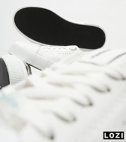 کفش اسنیکرزمردانه سفید آبی BERSHKA