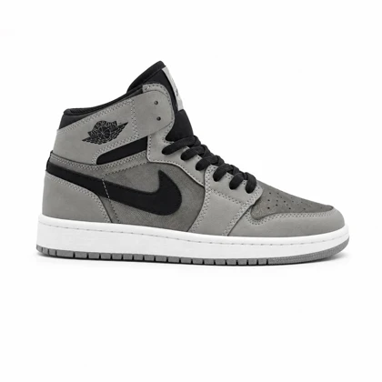 کفش و کتانی مردانه ساق‌دار مدل NIKE JORDAN 1 رنگ طوسی کد 21853