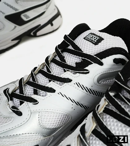 کفش کتانی مردانه سفید مشکی DIESEL S-SERENDIPITY SPORT مدل 5817