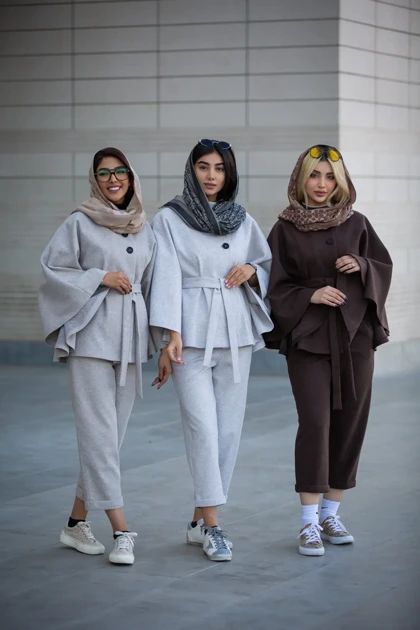 پالتو فوتر پانچ یقه ایستاده