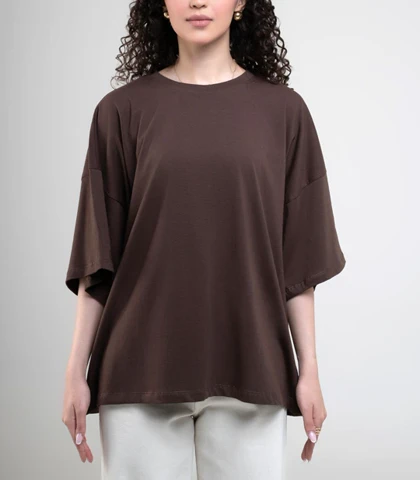 تیشرت لانگ بیسیک زنانه کد 702529