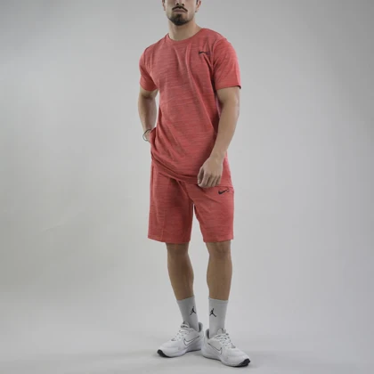 ست تیشرت و شلوارک اسپرت نایک مدل DS-JDI-4K1063 گلبهی