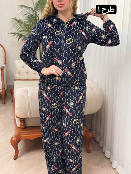 سویشرت شلوار مخمل 3493