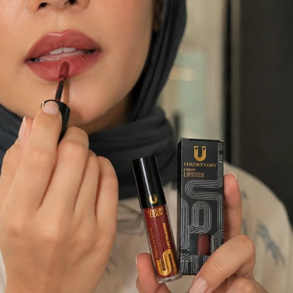 خرید رژ لب مایع لاکچری کوین شماره 129 مات و بدون سرب